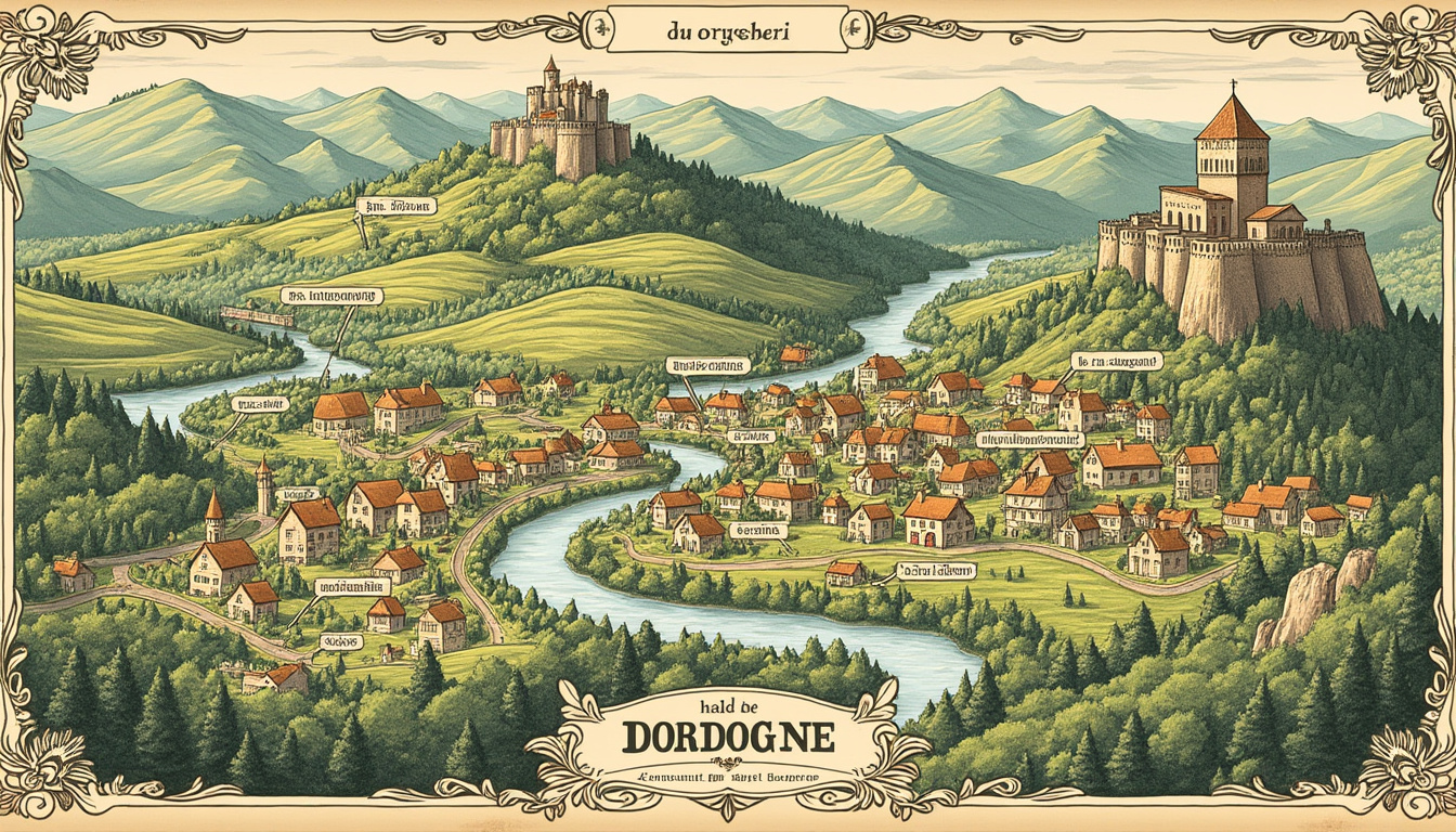 découvrez la carte de la dordogne avec les itinéraires incontournables, les plus beaux villages et les sites touristiques à ne pas manquer pour un voyage mémorable.