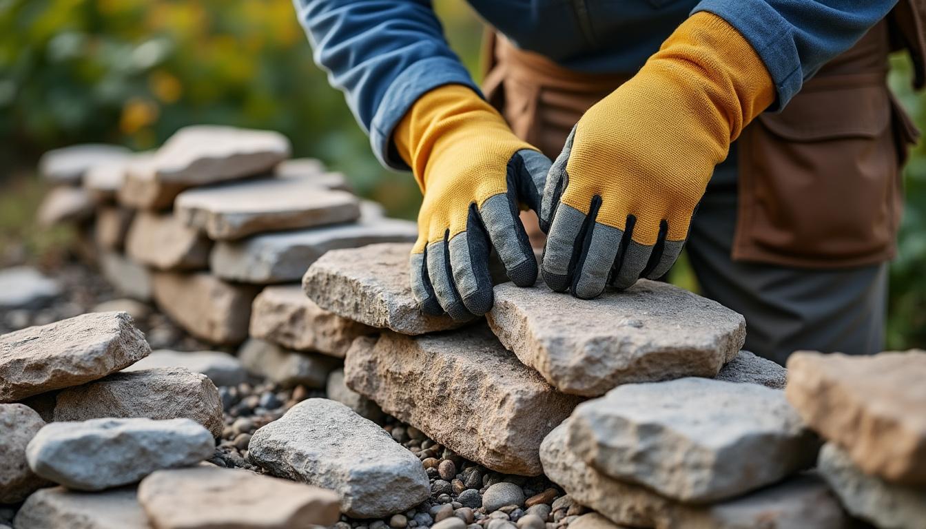découvrez comment construire un muret décoratif en pierre étape par étape pour embellir votre jardin avec une structure solide et esthétique.